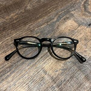 Oliver Peoples Black Round Glasses